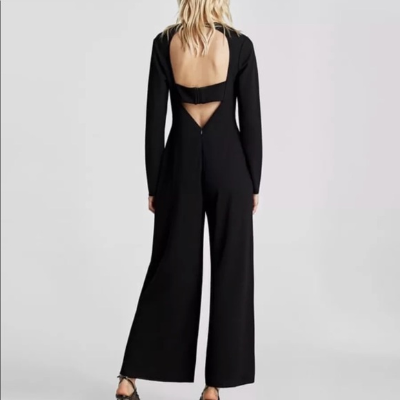 Zara V neck jumpsuit, S - Picture 3 of 5